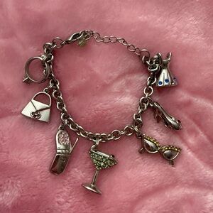 Lia Sophia Silver Charm Bracelet